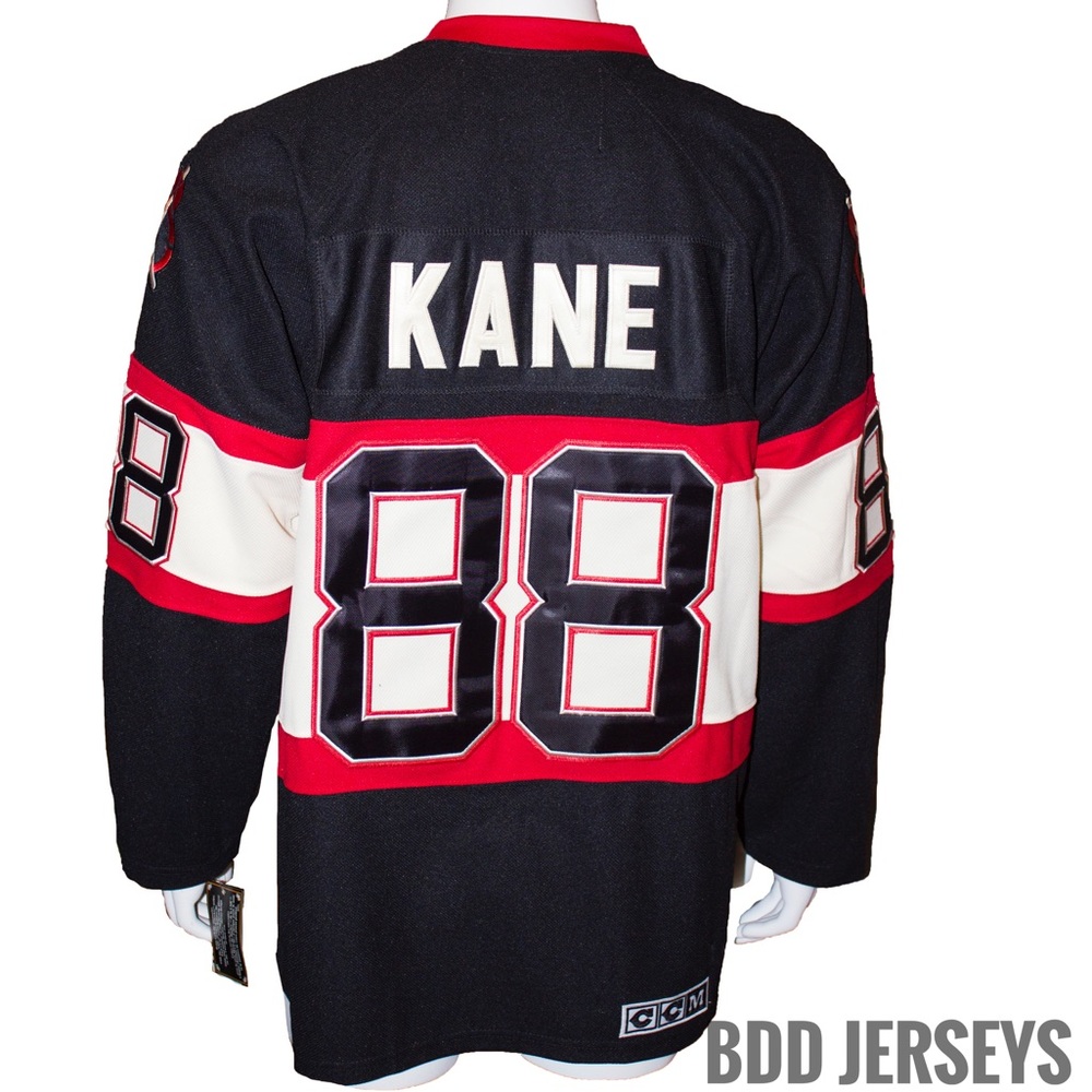Kane Jersey with NHL Winter Classic Patch -Black - Picture 3 of 5